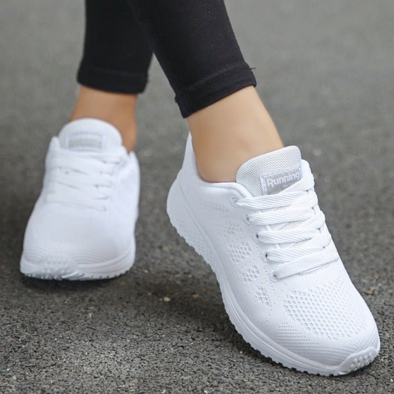 Women's Orthopedic Wide Toe Box Breathable Mesh Lace-Up Sneakers