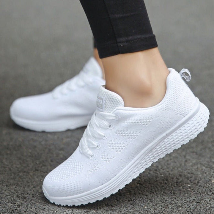 Women's Orthopedic Wide Toe Box Breathable Mesh Lace-Up Sneakers