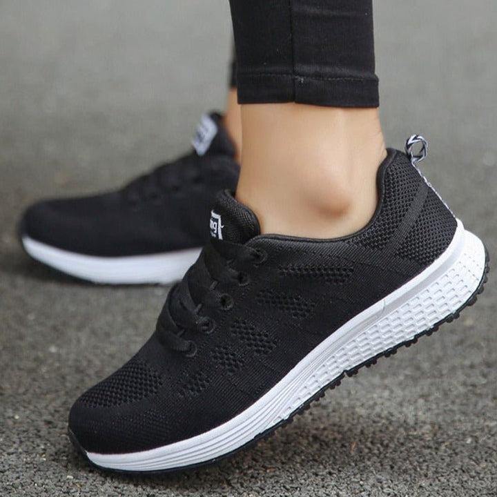 Women's Orthopedic Wide Toe Box Breathable Mesh Lace-Up Sneakers