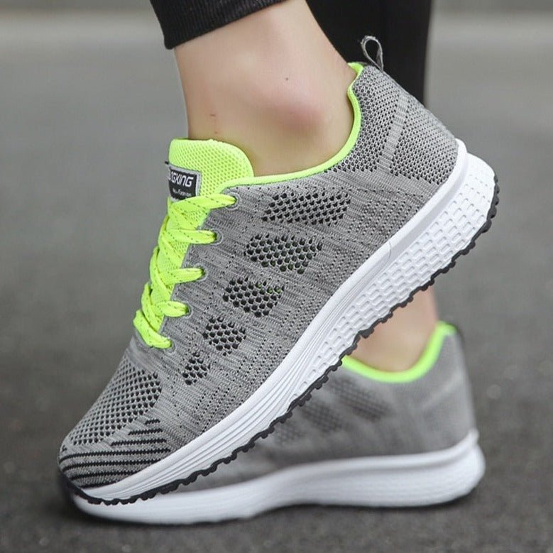 Women's Orthopedic Wide Toe Box Breathable Mesh Lace-Up Sneakers