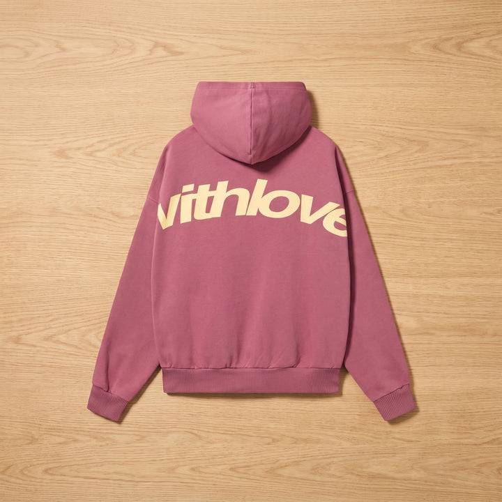 Women's Oversized Cotton-Blend Graphic Pullover Hoodie