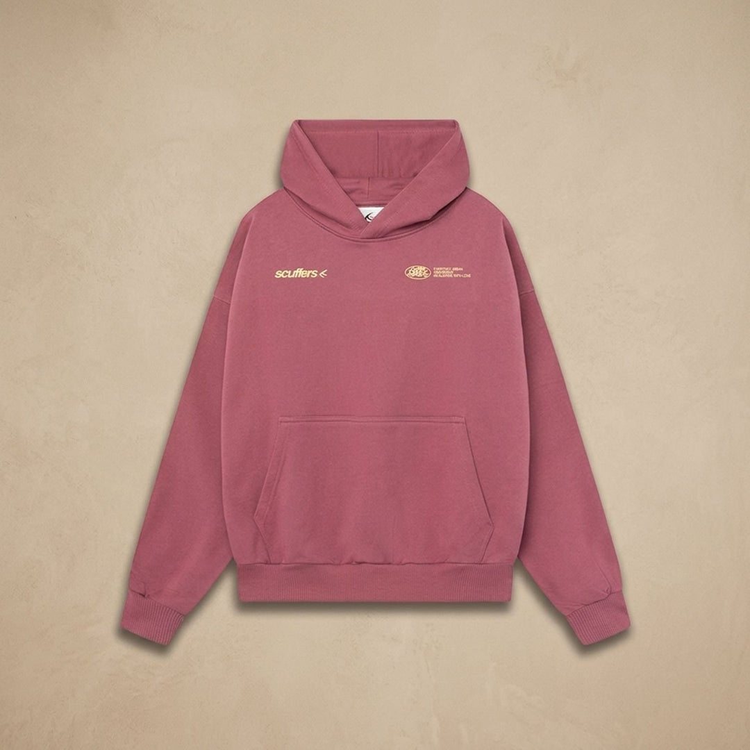 Women's Oversized Cotton-Blend Graphic Pullover Hoodie