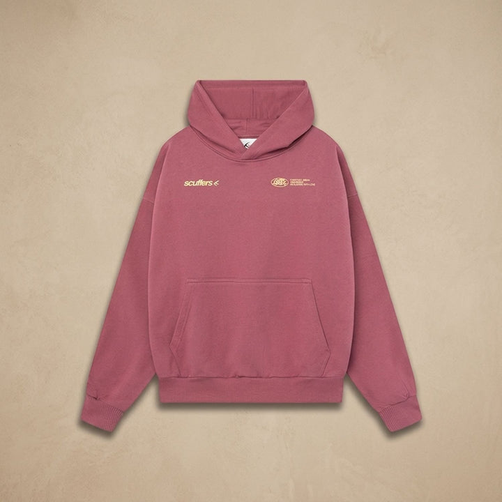 Women's Oversized Cotton-Blend Graphic Pullover Hoodie