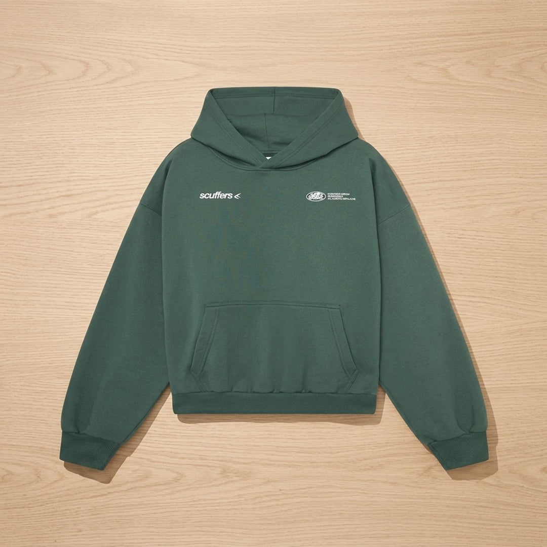 Women's Oversized Cotton-Blend Graphic Pullover Hoodie