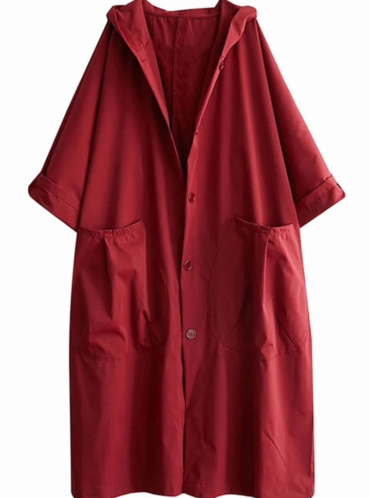 Women's Oversized Hooded Longline Casual Coat