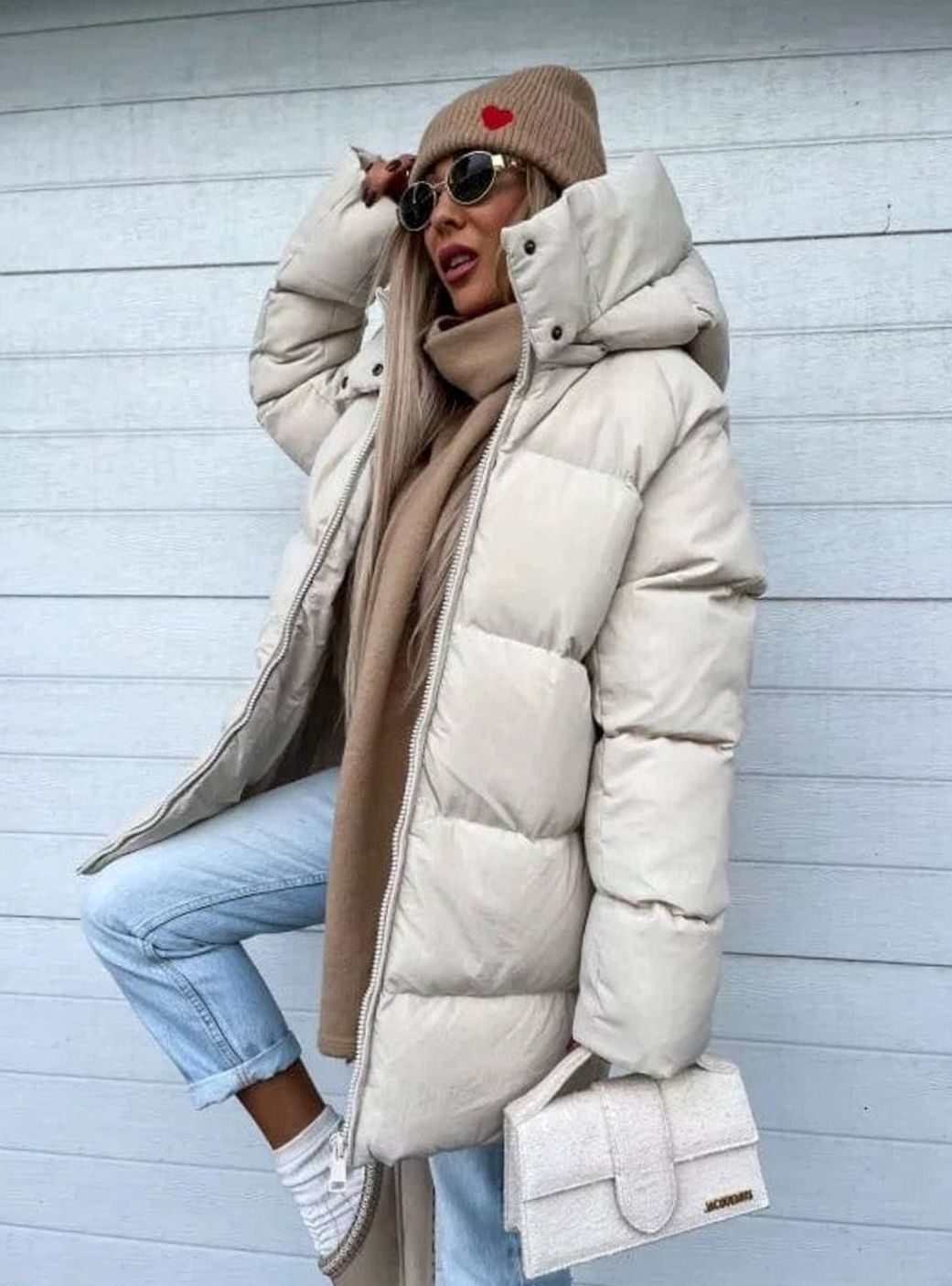Women's Oversized Hooded Warm Puffer Jacket