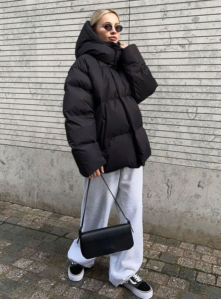 Women's Oversized Hooded Warm Puffer Jacket