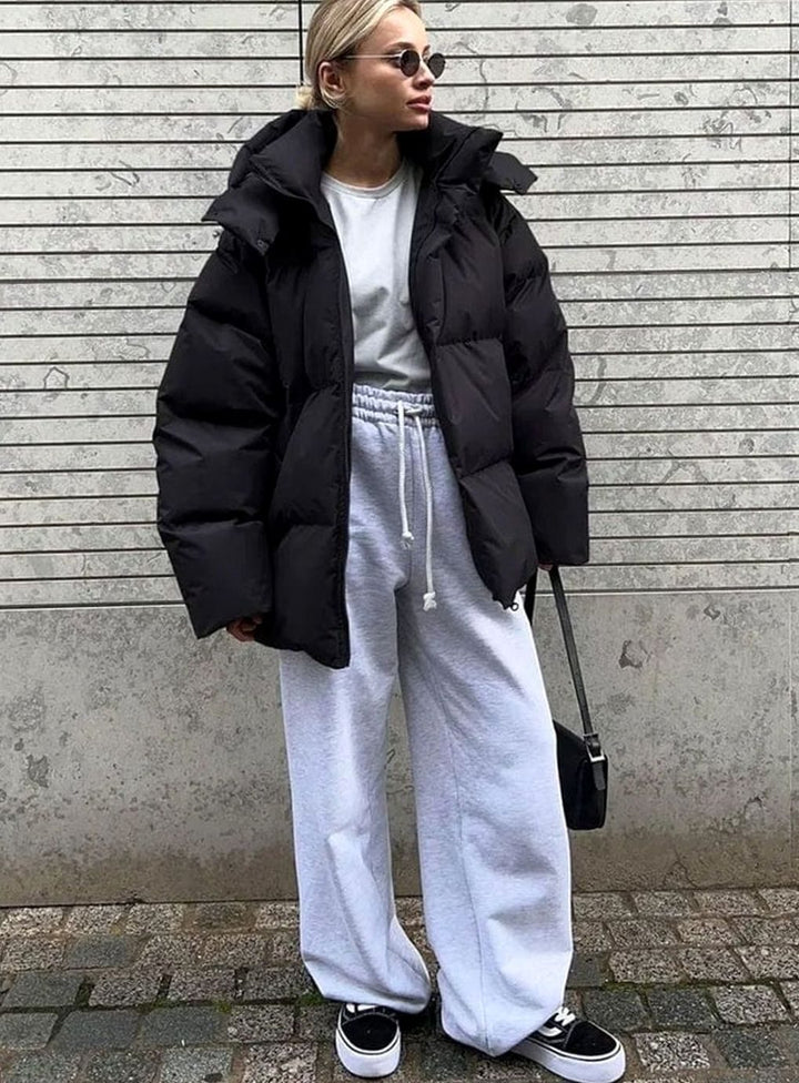 Women's Oversized Hooded Warm Puffer Jacket