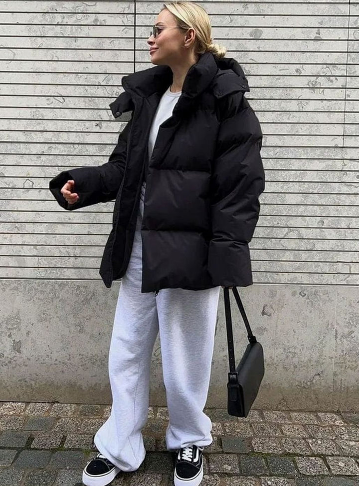 Women's Oversized Hooded Warm Puffer Jacket