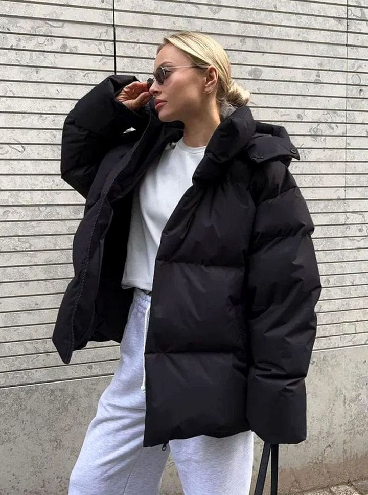 Women's Oversized Hooded Warm Puffer Jacket