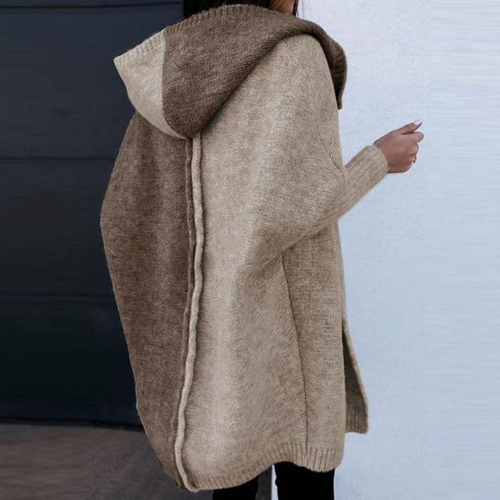 Women's Oversized Long-Sleeve Knit Open Cardigan