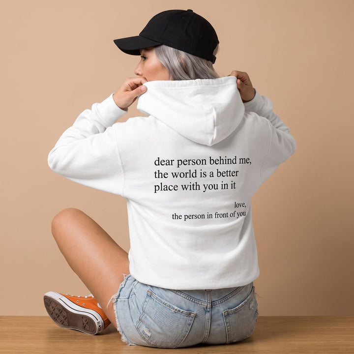 Women's Oversized Message-Print Pullover Hoodie