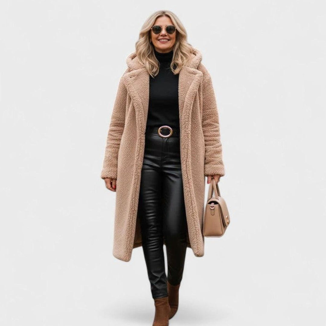 Women's Oversized Teddy Faux Fur Long Winter Coat