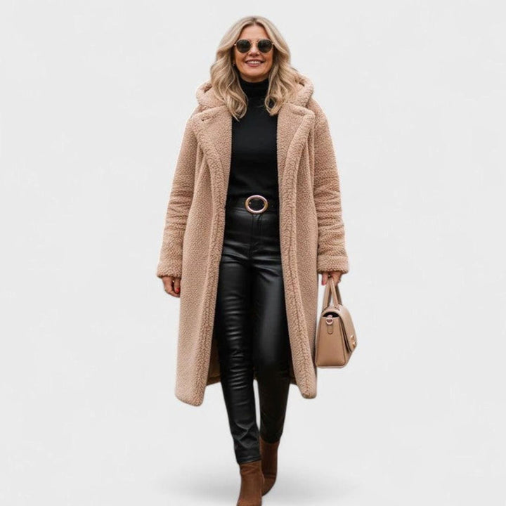 Women's Oversized Teddy Faux Fur Long Winter Coat