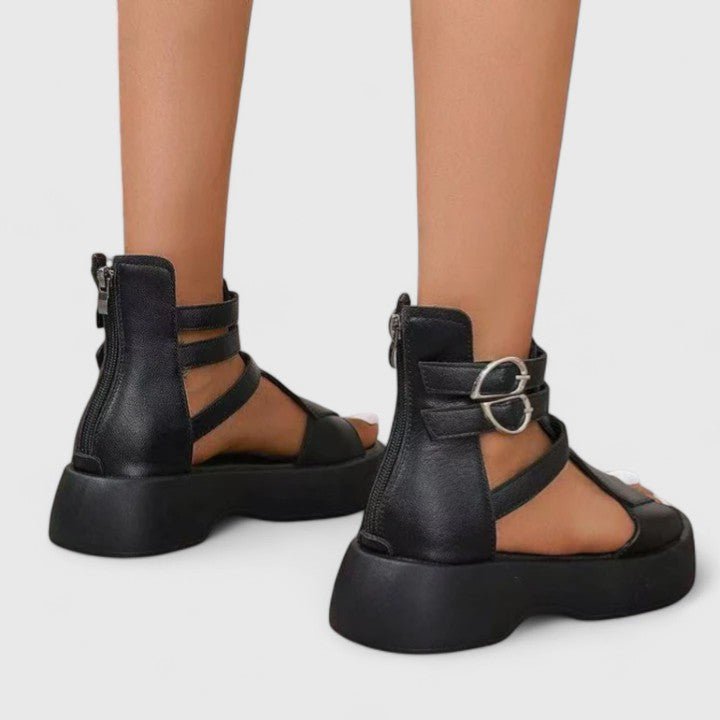 Women's Platform Gladiator Buckle-Strap Open-Toe Sandals