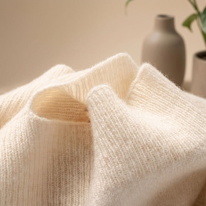 Women's Pure Wool Open-Front Shawl Cardigan
