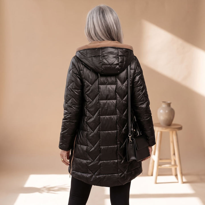 Women's Quilted Hooded Zip-Up Puffer Jacket