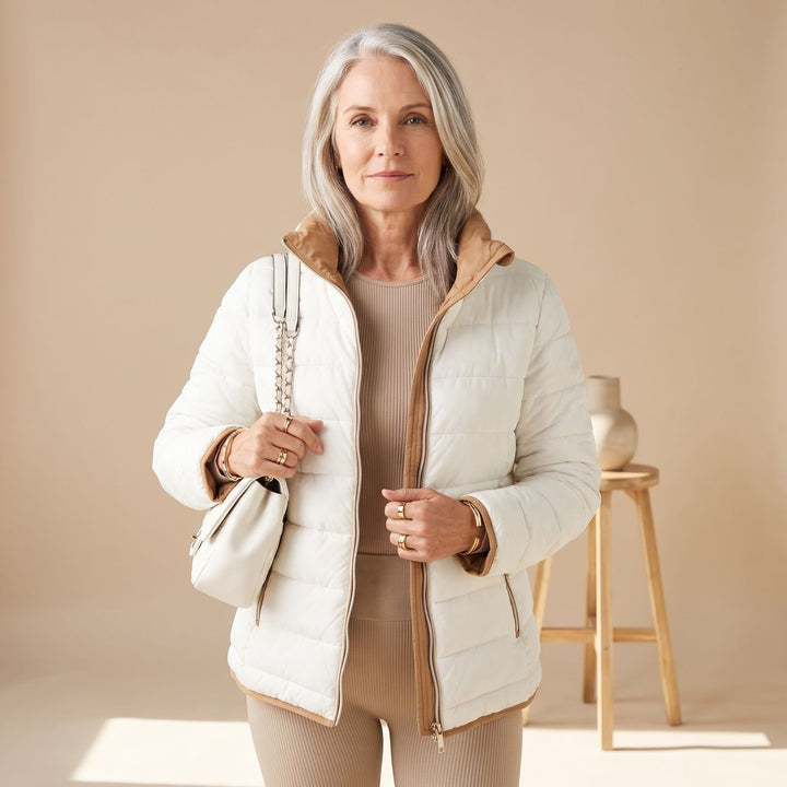 Women's Quilted Hooded Zip-Up Puffer Jacket