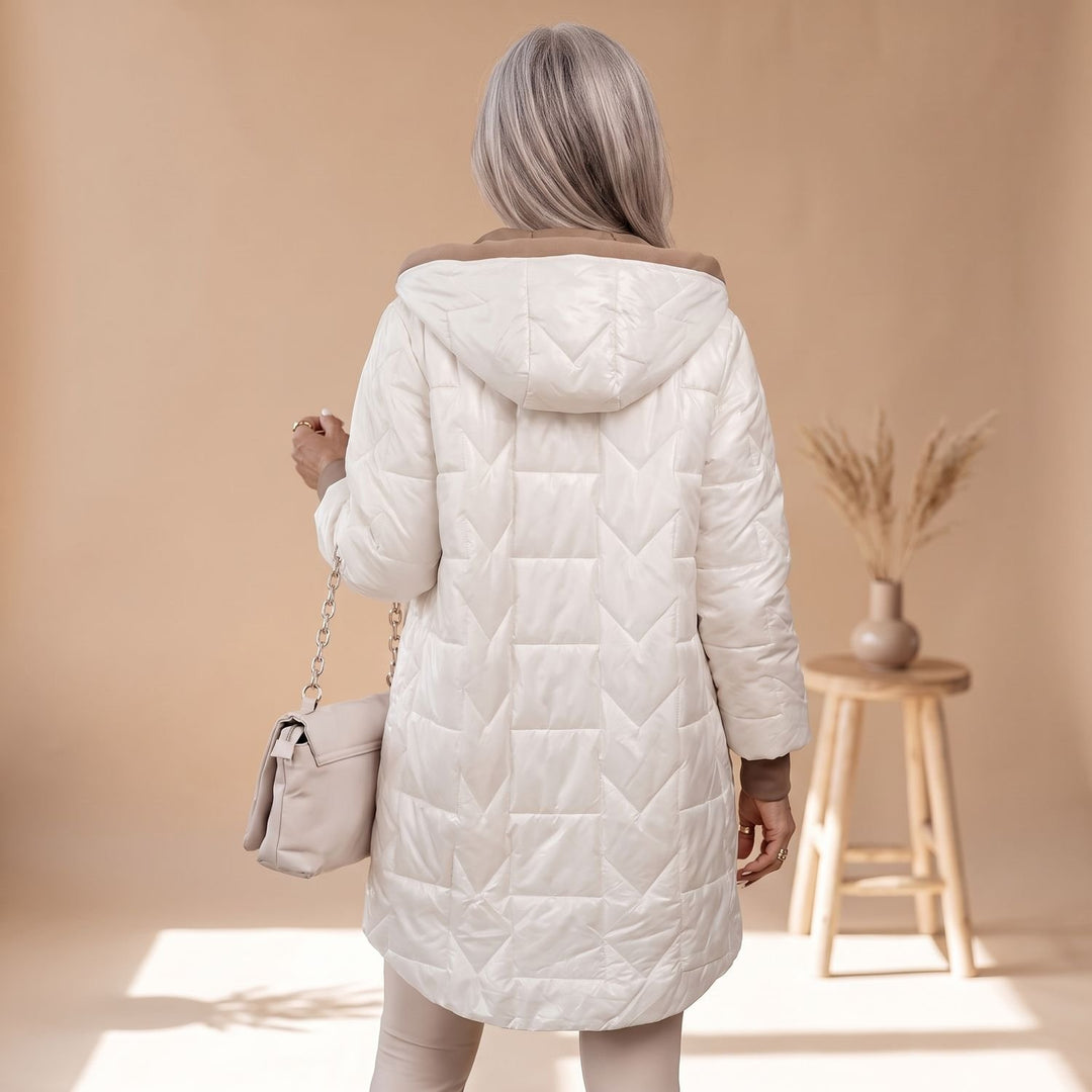 Women's Quilted Hooded Zip-Up Puffer Jacket