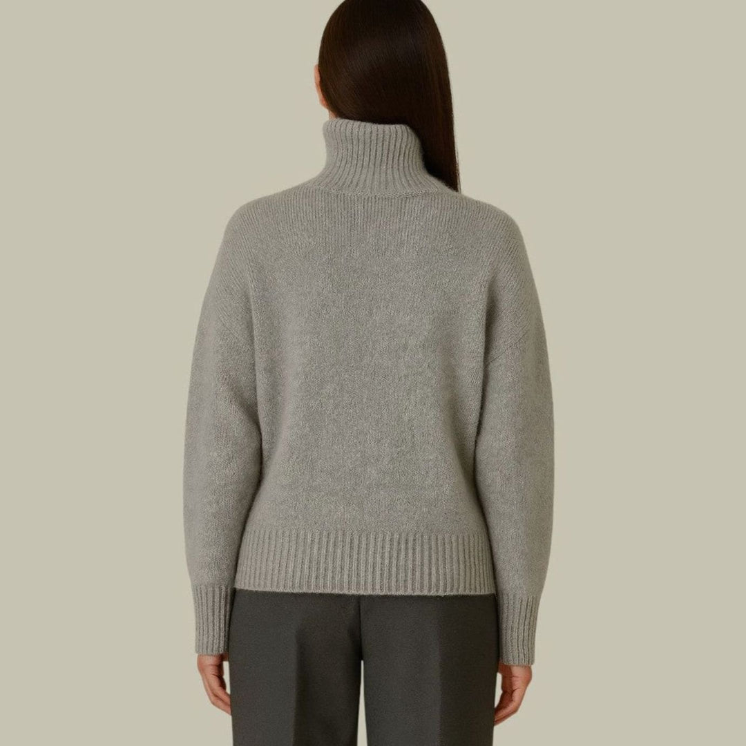 Women's Relaxed-Fit Merino Wool Turtleneck Sweater