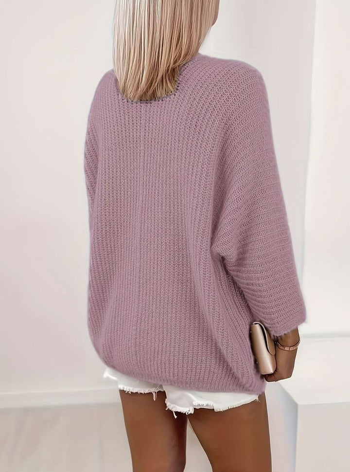 Women's Relaxed Open-Front Knit Cardigan