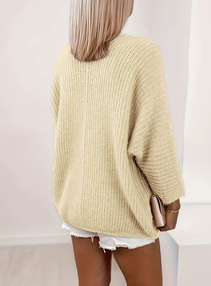 Women's Relaxed Open-Front Knit Cardigan