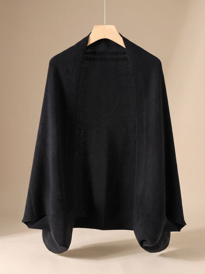 Women's Soft Faux Cashmere Versatile Wrap Scarf Shawl - Black