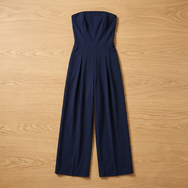 Women's Strapless Wide-Leg Elegant Jumpsuit