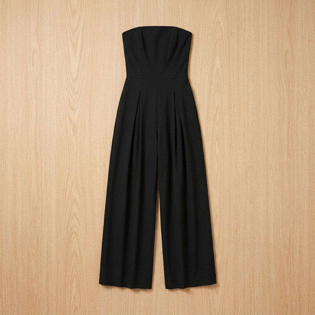 Women's Strapless Wide-Leg Elegant Jumpsuit