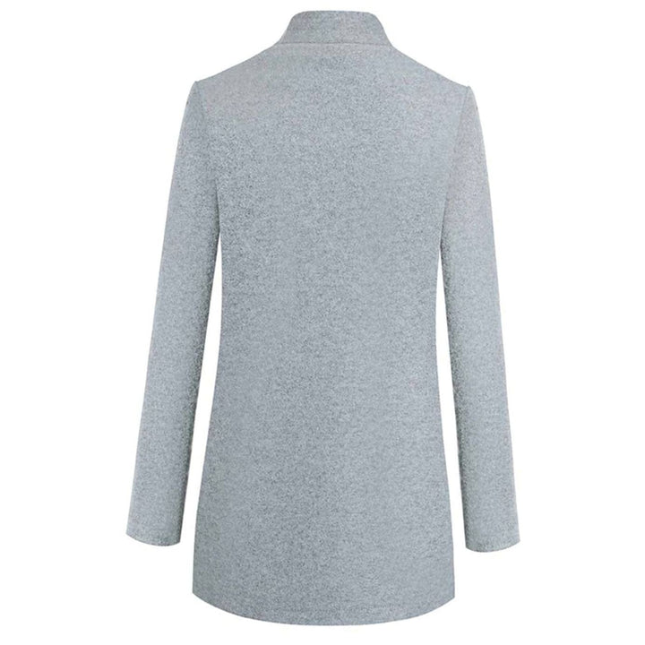 Women's Tailored Lapel Long Winter Coat Classic Structured Outerwear