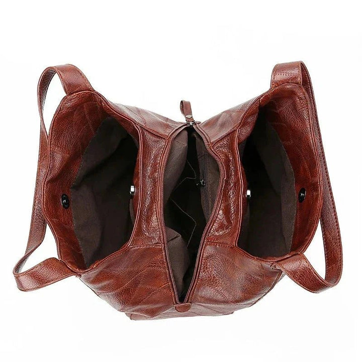 Women's Vintage Soft Leather Slouchy Hobo Shoulder Bag